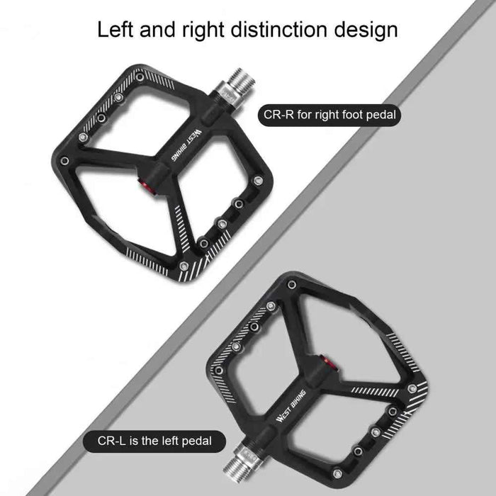 Wide Non-Slip Platform Pedals | Blue