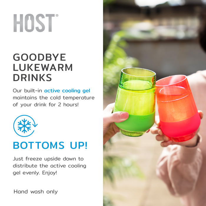 Wine FREEZE XL Cooling Cup in Vivid Colors, CDU 12ct
