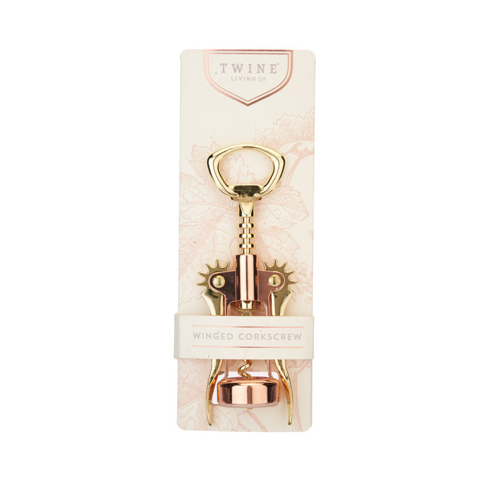 Winged Corkscrew in Copper & Gold
