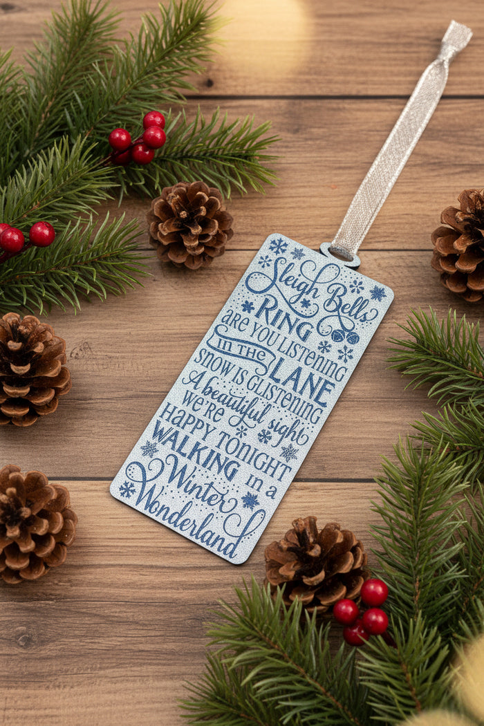 Winter Wonderland Acrylic Decoration – Christmas Song Lyrics Keepsake