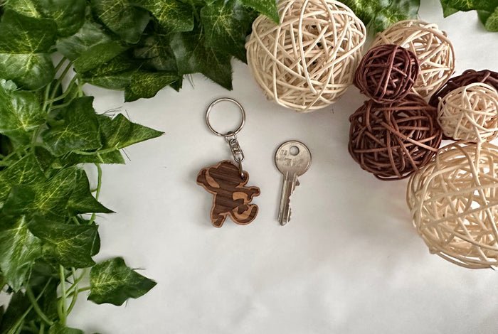 Wood Monkey Keyring – Hardwood Keychain