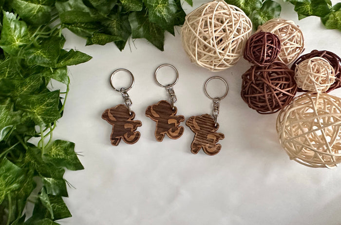 Wood Monkey Keyring – Hardwood Keychain