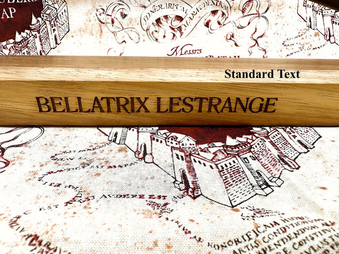 Wooden Wand Display Stand - Designed for the Bellatrix Lestrange Wand