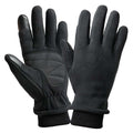XS black warm windproof gloves with touchscreen compatibility and anti-slip grip for winter cycling