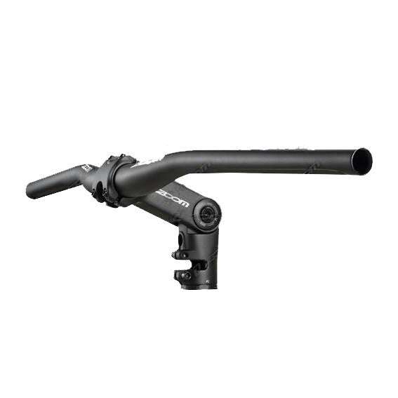 Zoom TDS-D616 height adjustable mountain bike stem with cable integration and 31.8mm bar bore in black